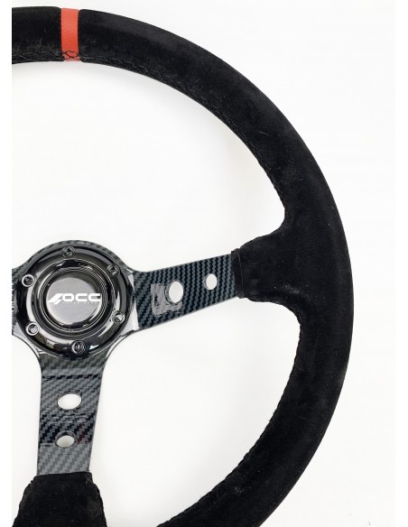 Volante OCC Track Piel vuelta brazos carbono