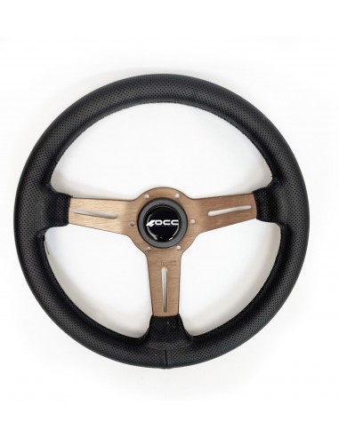 Volante OCC Classic Piel perforada brazo bronce