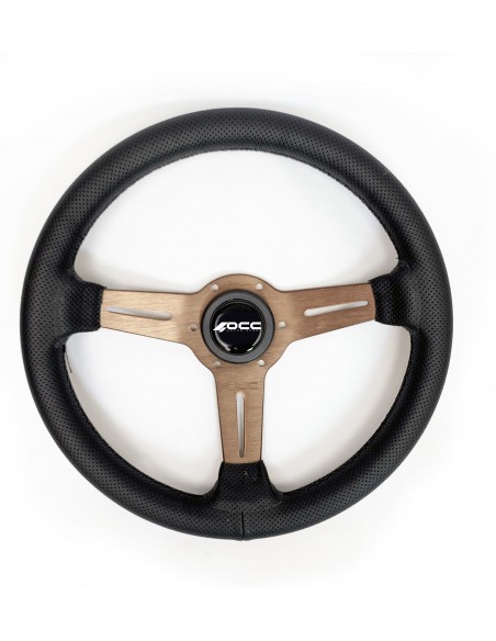 Volante OCC Classic Piel perforada brazo bronce
