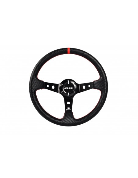 Volante OCC Track Carbon look brazos negros
