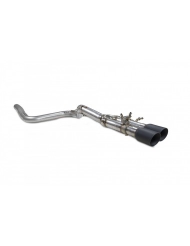 Escape Scorpion Ford Fiesta ST MK8 (Hasta el 09/20)(Con válvulas)(Modelos con GPF)(Sin silenciador final)(Colas negras)