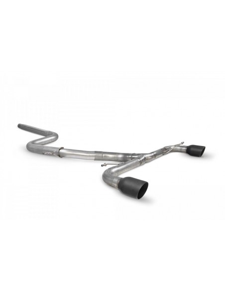 Escape Scorpion Volkswagen Scirocco R (Linea directa)(Colas negras)