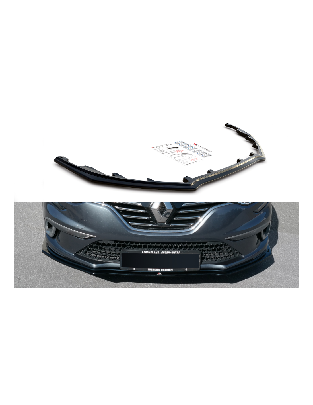 Juego De Limpiaparabrisas Delanteros Universales Recambo Para Renault Megane IV (2016), 45 Cm Y 60 Cm, Goma Con Grafito
