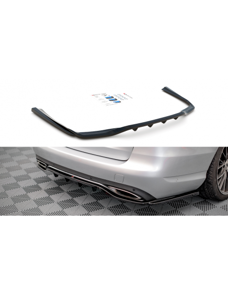 Lip trasero central Mercedes-Benz Clase C W205 (Con barras verticales) Lip trasero central Mercedes-Benz Clase C W205 (Con barras verticales)