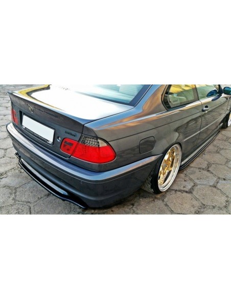 Lip trasero central BMW Serie 3 E46 Coupé (Con pack M)(Sin barras verticales) Lip trasero central BMW Serie 3 E46 Coupé (Con pack M)(Sin barras verticales)