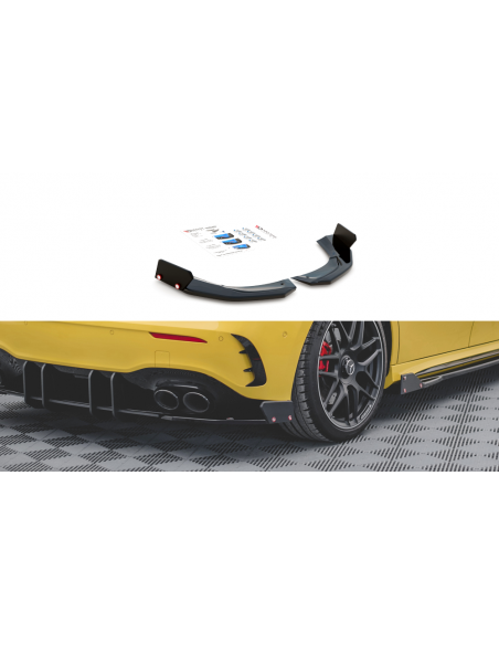 Lips traseros laterales V.2 Mercedes-Benz Clase A 45 AMG S W177 (Con flaps)