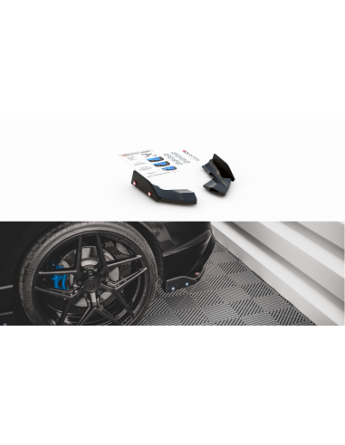 Lips traseros laterales V.2 Volkswagen Golf VIII R (Con flaps)