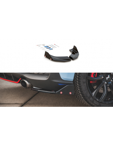 Lips traseros laterales V.4 Hyundai i30N Mk3 Hatchback (Con flaps)