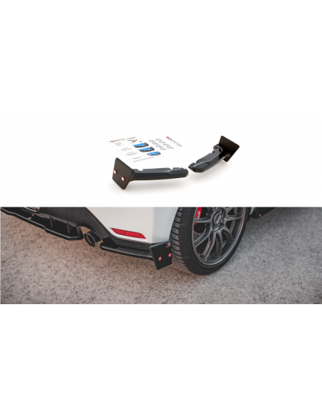 Lips traseros laterales V.2 Toyota Yaris GR (Con flaps)