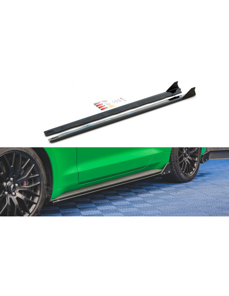 Faldones laterales Ford Mustang GT Mk6 (Facelift)(Con flaps) Faldones laterales Ford Mustang GT Mk6 (Facelift)(Con flaps)