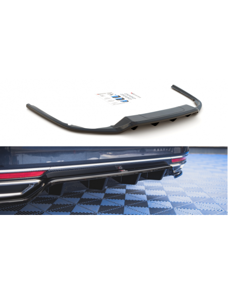 Lip trasero central Volkswagen Passat B8 (Con barras verticales) Lip trasero central Volkswagen Passat B8 (Con barras verticales)