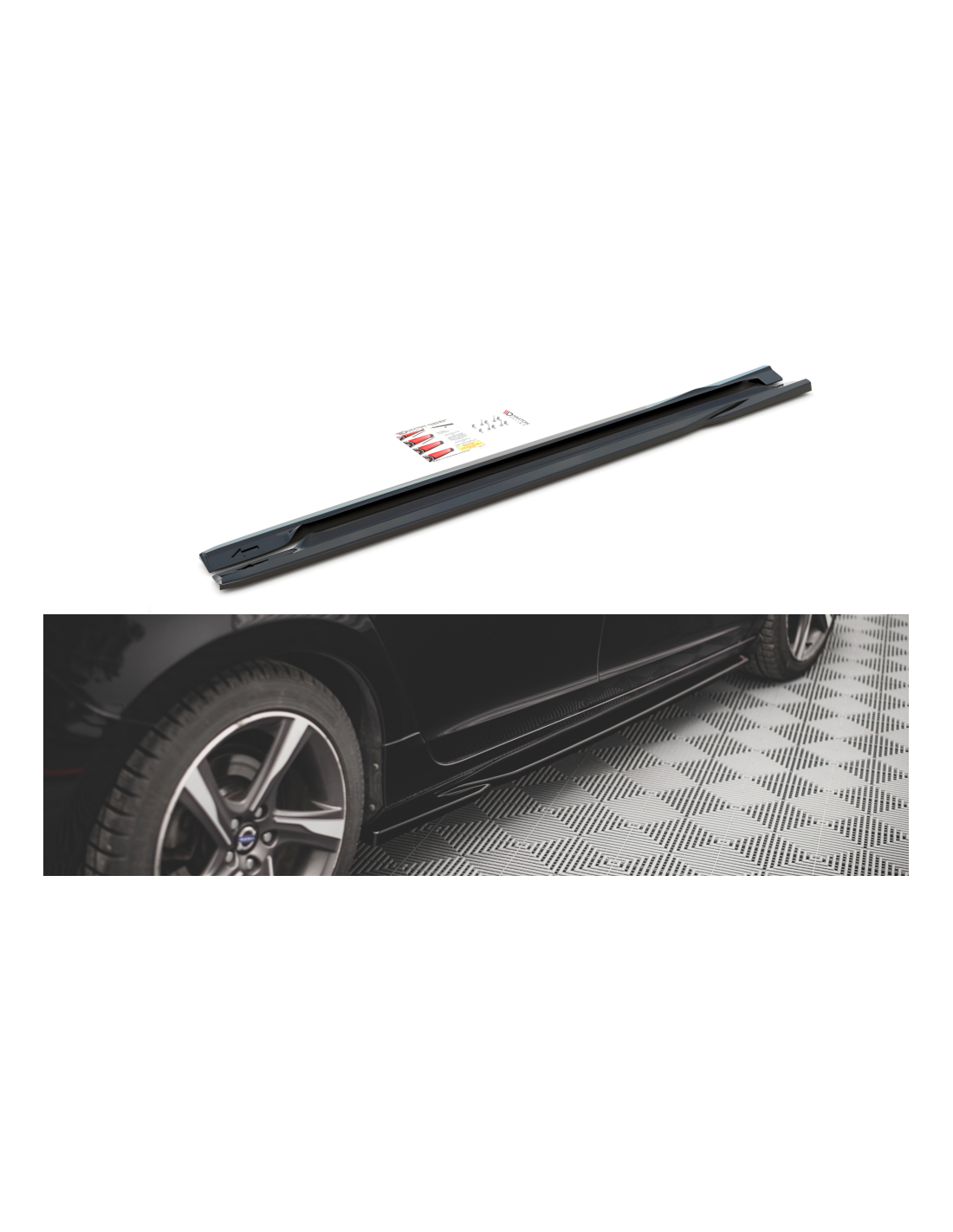 Lames Pare-chocs Arrière Pour Volvo S60 R-Design Mk2 - Maxton Design, Neuf