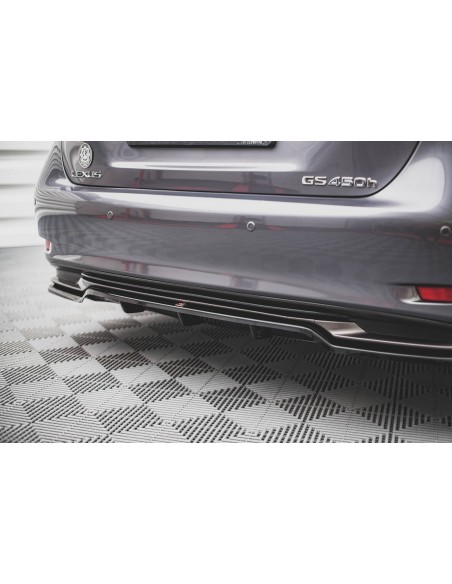 Lip trasero central Lexus GS F-Sport Mk4 (Con barras verticales) Lip trasero central Lexus GS F-Sport Mk4 (Con barras verticales)