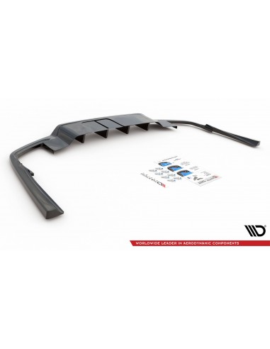 Lip trasero central Volvo S60/V60 Mk3 (R-Design)(Con barras verticales)