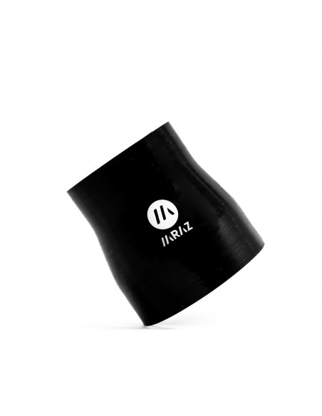 Manguito reductor silicona recto 51-63mm Negro