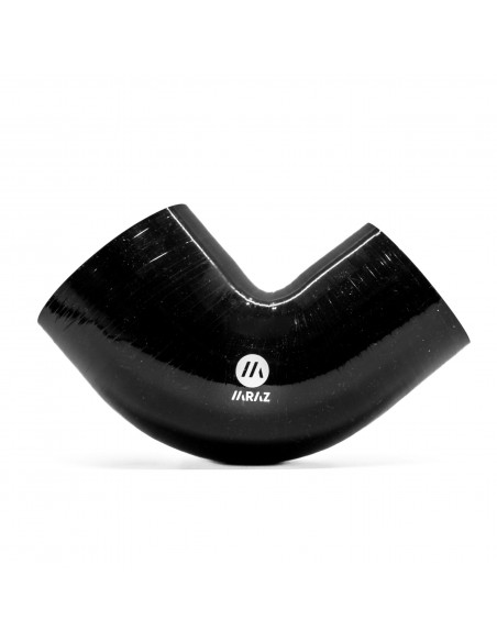 Manguito reductor Silicona 90 grados 51-63mm Negro