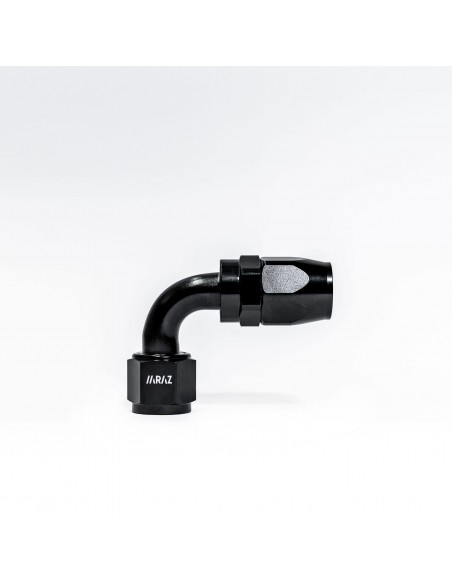 Racor AN4 Codo 90 grados Negro