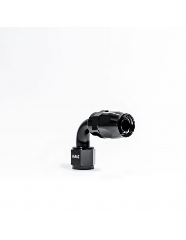 Racor AN6 Codo 90 grados Negro