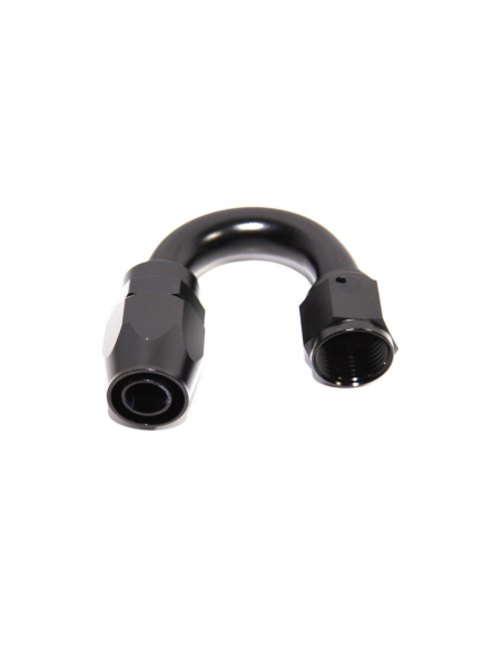 Racor AN8 Codo 180 grados Negro