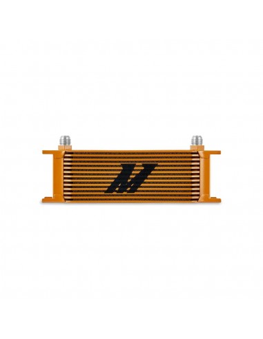 Radiador aceite universal Mishimoto 13 filas Dorado