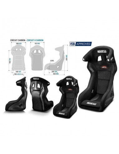 Asiento competición Sparco Circuit Carbon