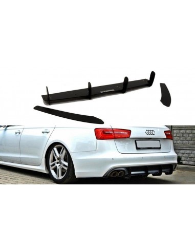 Difusor trasero Racing Durability Audi A6 C7 (S-Line)(escape 1x2)(Con lips laterales)