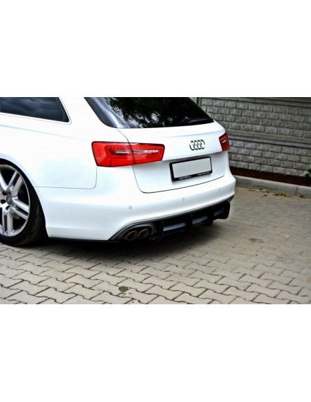 Difusor trasero Racing Durability Audi A6 C7 (S-Line)(escape 1x2)(Con lips laterales)