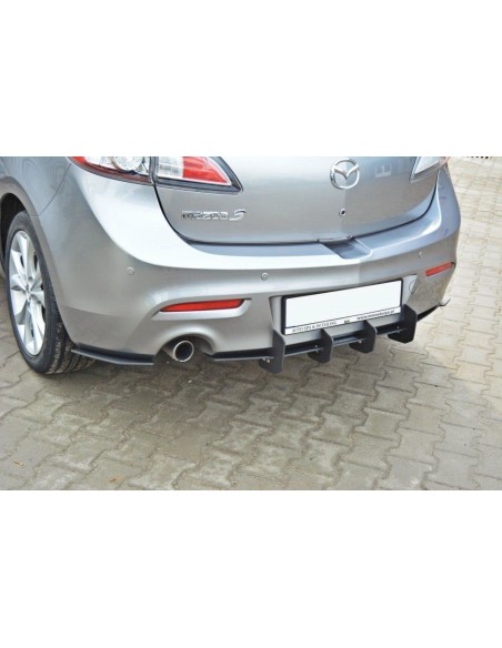 Difusor trasero Racing Durability Mazda 3 MK2 Sport (Con lips traseros laterales)