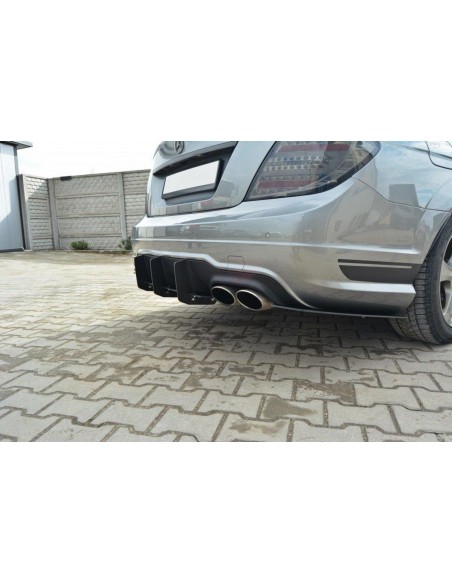 Difusor trasero Racing Durability Mercedes-Benz Clase C W204 (AMG Line)(Con lips traseros laterales)