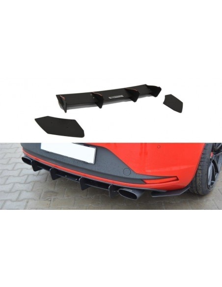Difusor trasero Racing Durability Seat Leon Cupra 5F (Con lips traseros laterales)