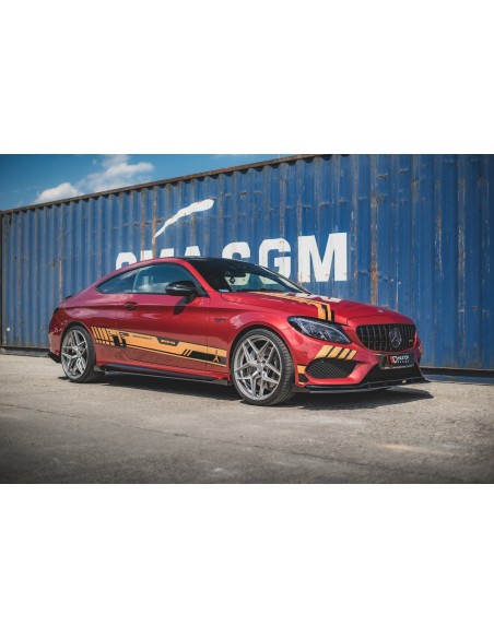 Faldones laterales Racing Durability Mercedes-Benz Clase C 43 AMG Coupe C205 (Con flaps) Faldones laterales Racing Durability Mercedes-Benz Clase C 43 AMG Coupe C205 (Con flaps)