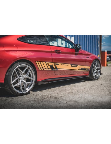 Faldones laterales Racing Durability Mercedes-Benz Clase C 43 AMG Coupe C205 (Con flaps)