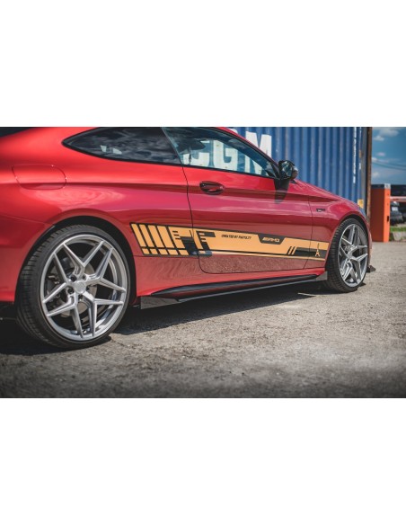 Faldones laterales Racing Durability Mercedes-Benz Clase C 43 AMG Coupe C205 (Con flaps) Faldones laterales Racing Durability Mercedes-Benz Clase C 43 AMG Coupe C205 (Con flaps)