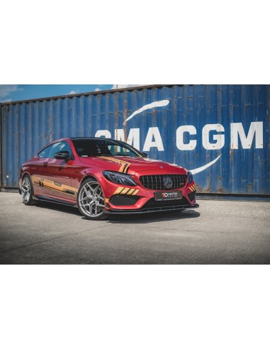 Lip delantero Racing Durability Mercedes-Benz Clase C 43 AMG Coupe C205 (Con flaps)