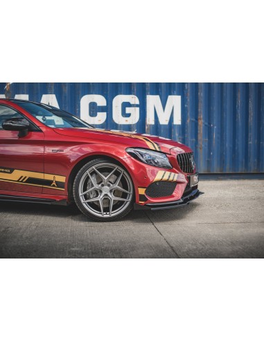 Lip delantero Racing Durability Mercedes-Benz Clase C 43 AMG Coupe C205 (Con flaps)