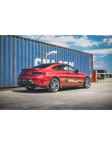 Lips traseros laterales Racing Durability Mercedes-Benz C 43 AMG Coupe C205 (Con flaps)