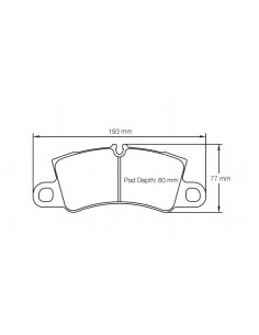 Pastillas Pagid Racing RSC1 Ferrari 488 Pista traseras (Discos cerámicos)