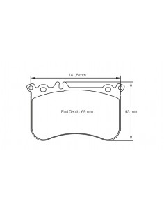 Pastillas Pagid Racing RSL29 Mercedes-Benz CLA 45AMG C117 delanteras