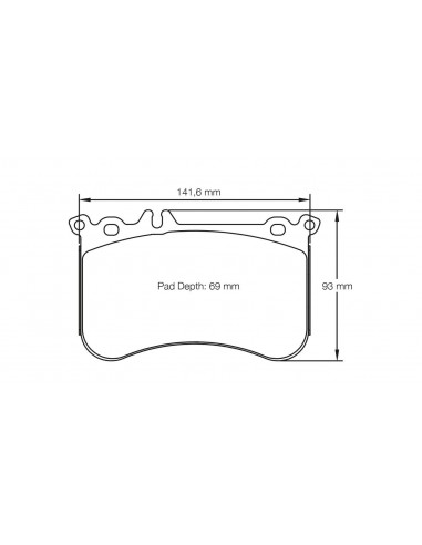 Pastillas Pagid Racing RSL29 Mercedes-Benz CLA 45AMG C117 delanteras