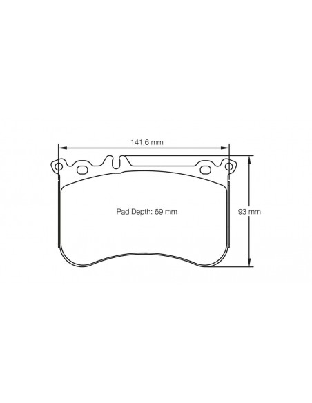 Pastillas Pagid Racing RSL29 Mercedes-Benz CLA 45AMG C117 delanteras