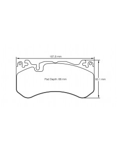 Pastillas Pagid Racing RSL29 Mercedes-Benz Clase C 63 AMG/S W205 delanteras