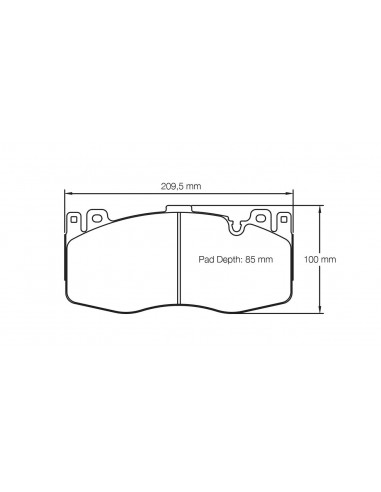 Pastillas Pagid Racing RSC1 BMW M5 F10 delanteras (Discos cerámicos)