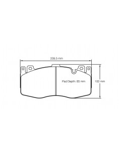 Pastillas Pagid Racing RSC1 BMW M6 F13 delanteras (Discos cerámicos)
