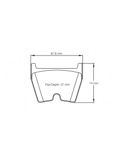Pastillas Pagid Racing RST1 Audi R8 4.2/5.2 FSI delanteras (Tipo 1)