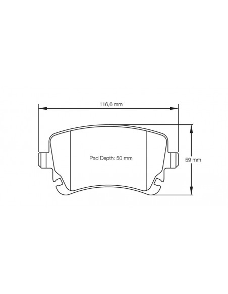 Pastillas Pagid Racing RSL19 Audi RS6 C5 traseras
