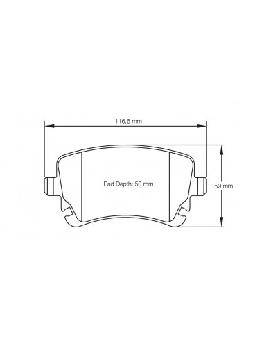 Pastillas Pagid Racing RSL19 Audi RS6 C7 traseras