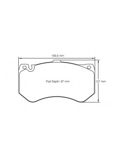 Pastillas Pagid Racing RSC1 Audi RS6 C7 delanteras (Discos ceramicos)