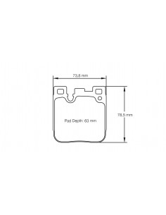 Pastillas Pagid Racing RSL29 BMW Serie 1 F20/F21 traseras (Pinza Brembo)