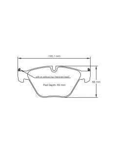 Pastillas Pagid Racing RSL1 BMW Serie 3 E90/E91/E92/E93 delanteras (Tipo 2)
