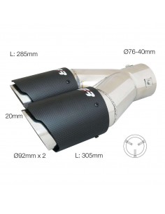 Cola de escape Simoni Racing TRX/CR (Lado derecho)